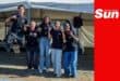 a band made up of high school learners jumps for joy