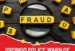 a stock image using a magnifying glass and scrabble letter tiles spelling out "Fraud"