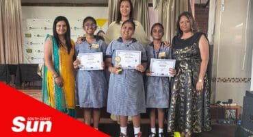 a group photograph at a school