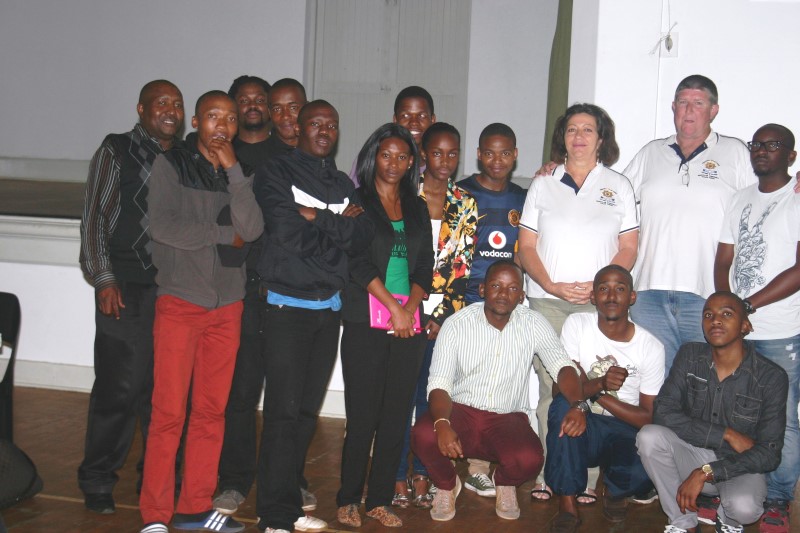 The newly-elected youth desk with some of the community members who attended the elections.