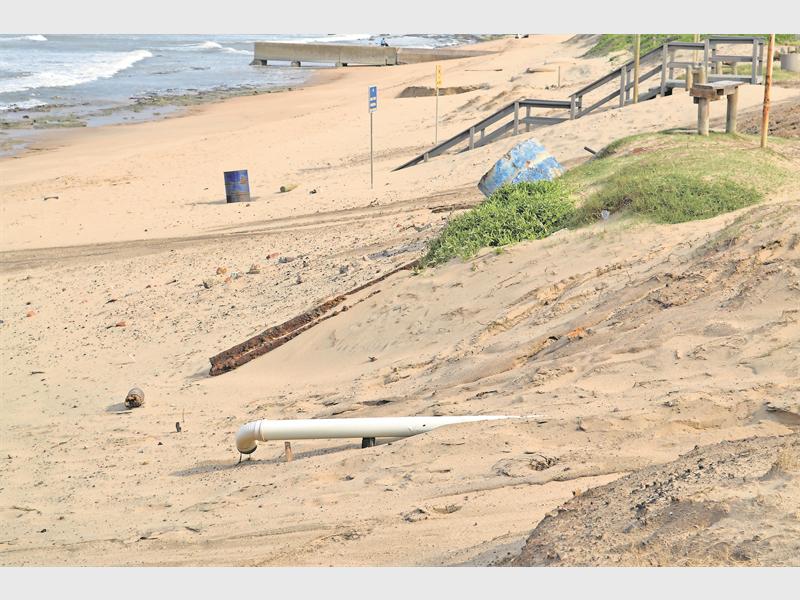 ansteys beach, beach cleanup, litter