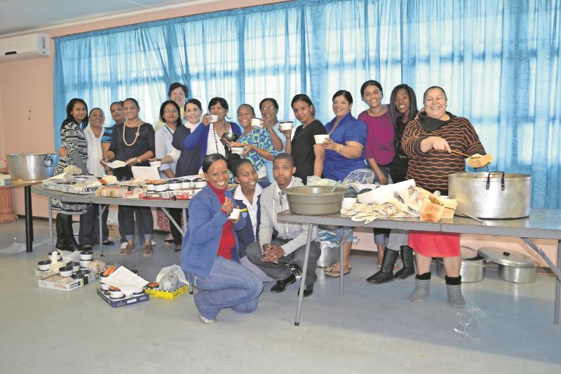 The team of mothers and caterers who made the curry day and evening possible
