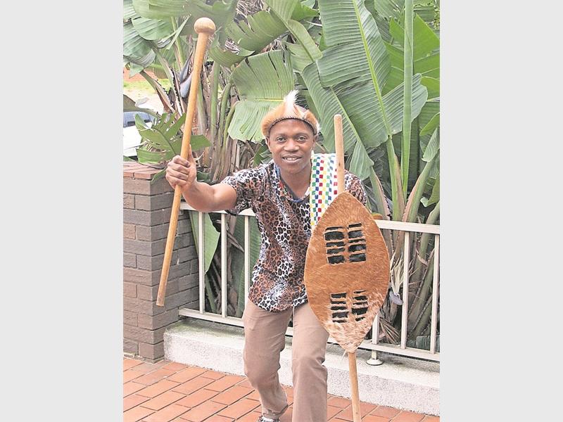 AC Mluleki Shezi in his traditional clothing.
