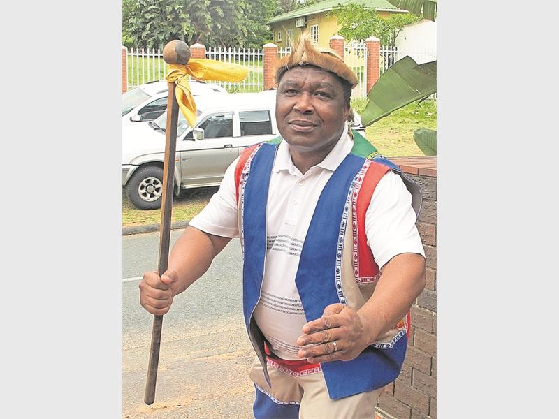 Captain James Mathonsi is ready to celebrate Heritage Month in his traditional clothing.