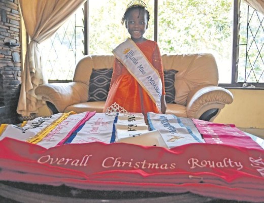 Mimi takes pride in all her sashes and tiaras that she won throughout the year
