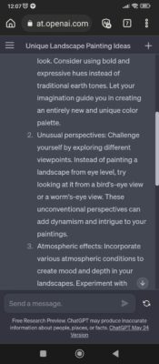 ChatGPT Landscape Question Page 2