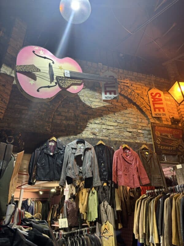 The market had severe vintage pieces on sale.