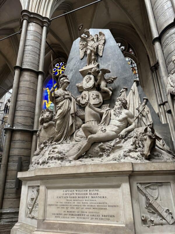 The beautiful statues built and displayed in the Abbey.