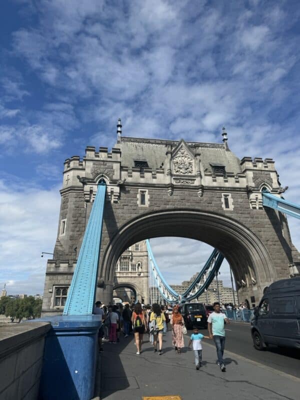 Another look at the beautiful architecture at Tower Bridge.