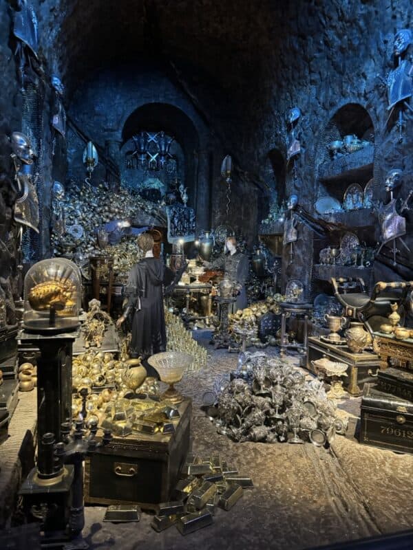 The treasure troves of Gringotts Bank.