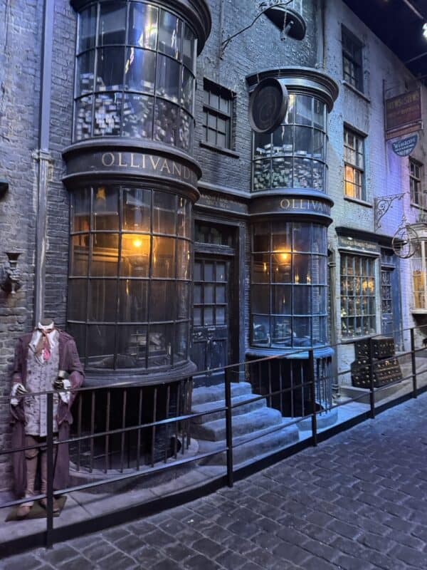 The great Olivander’s shop where you can purchase your wand on Diagon Alley.