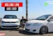 Veron Evan Chase Oliver pictured next to some lowered vehicles.