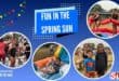 Learners and teachers having fun at school’s spring day fun day.