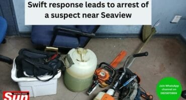 The items that were stolen from a church near Seaview were recovered by Blue Security officers