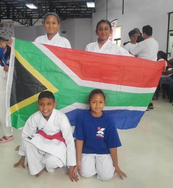 Four karate students took part at a recent karate tournament