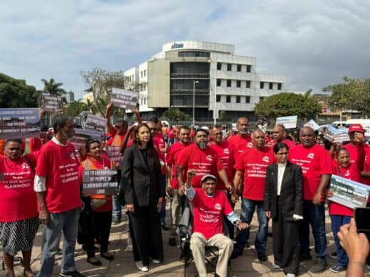CRRA members held a placard demonstration outside the Durban Hight Court.