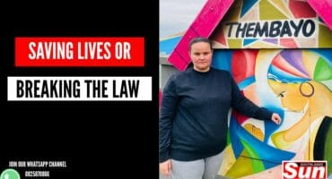 Youandi Gilain, director at Isiaiah 54 Children’s Sanctuary stands by their Thembayo baby saver.