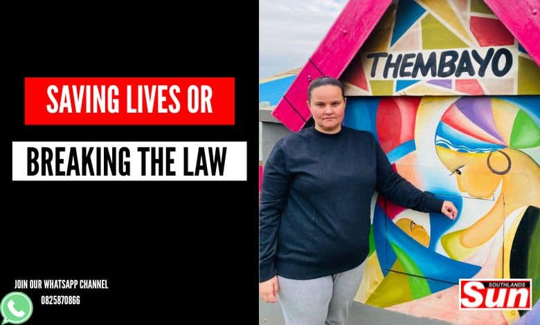 Youandi Gilain, director at Isiaiah 54 Children’s Sanctuary stands by their Thembayo baby saver.