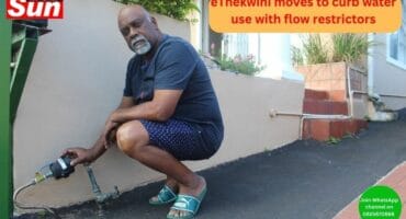 A Merebank resident, Victor Kupsamy inspects a water meter amid eThekwini Municipality's water-rollout