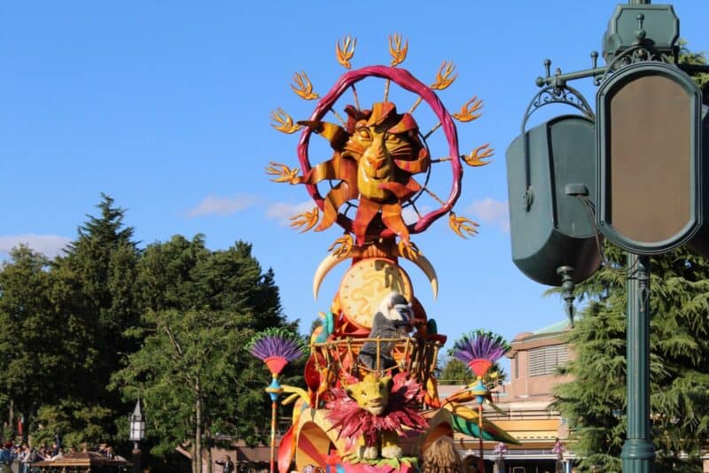 A Lion King themed float during the parade.