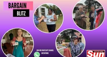 Amanda Steenkamp, Neethi Chetty, Hanlie Velthuysen, Theresa van Wyk and Cheryll Beetge enjoy their time at the mini fete.