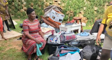 An elderly woman was forcefully removed from the Donnelly Road flats on The Bluff