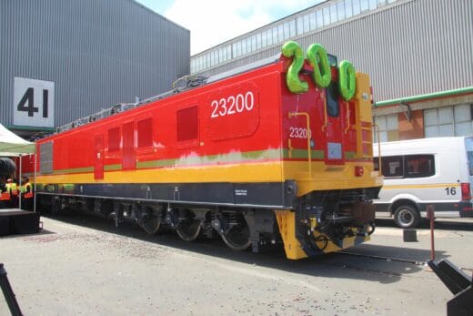 Transnet Engineering unveiled state of the art locomotive at its plant based in Solomon Mahlangu Drive near The Bluff 
