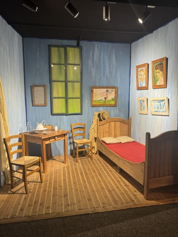 A recreated 3D version of “The Bedroom in Arles” by Vincent Van Gogh.