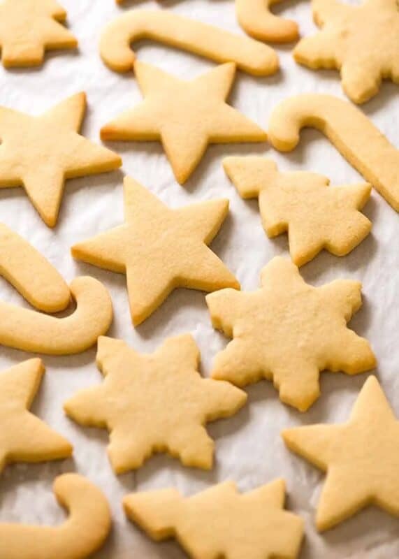 Christmas cookies plain.