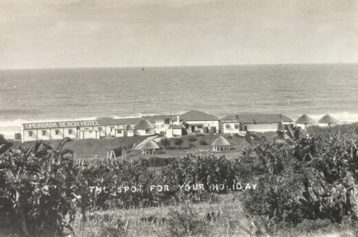 Old photo showing Umgababa Beach Hotel 