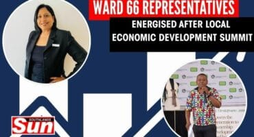 Desiree Manuel and Siyanda Dlamini represented ward 66 at the Local Economic Development summit.