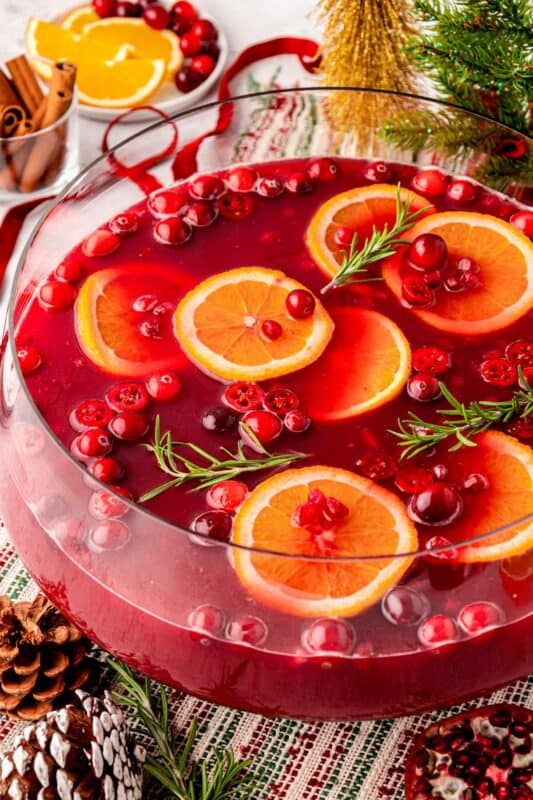 The Christmas punch.