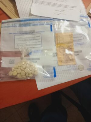 Police in Wentworth arrested a man in possession of drugs 