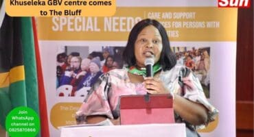 MEC for Social Development in KZN, Mbali Shinga will launch a GBV centre on The Bluff