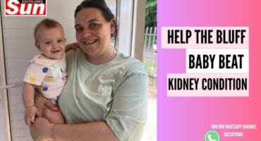 Charlene Celliers with smiling baby Savannah Lanesra Celliers.