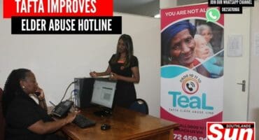 Supervisor, Mennessa Peters and Counsellor, Pearl Maphumulo attending to cases reported via Tafta's helpline.