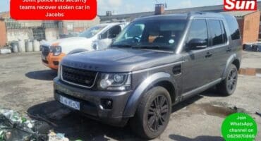 A car that was stolen in Pinetown on Wednesday afternoon had been recovered near Jacobs Hostel
