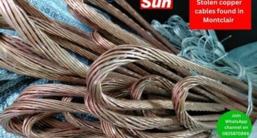 Police recovered copper cables worth over R70 000 in Montclair