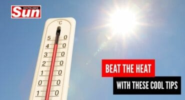 Temperatures rising in the hot sun.