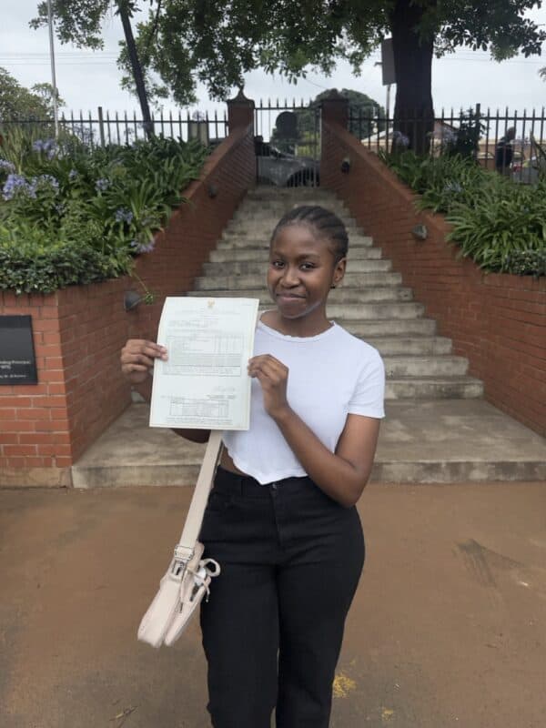 Mowat Park High School’s top achiever Khaya Dlamini was able to secure a Bachelors Pass with seven distinctions.