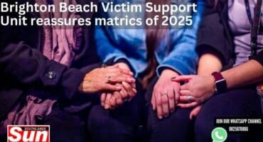 People supporting a person.