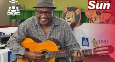 Dr. Satchu Annamalai gets creative at the Life in the Park community college launch.