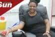 Octavia Makhathini was proud to support the blood drive.