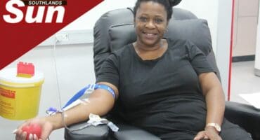 Octavia Makhathini was proud to support the blood drive.