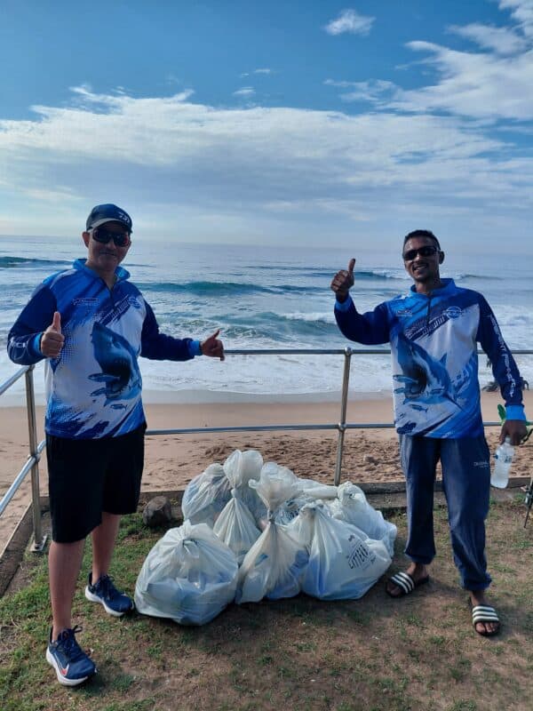 Merewent Fishing Forum’s Mithesh Harricharan and Deon Naidoo. 