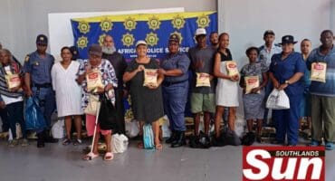 Senior citizens received food hampers during Human Rights Day commemorations.
