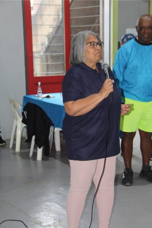 Linda James from YESS speaking on utilising the Blue Roof Life Spaces.