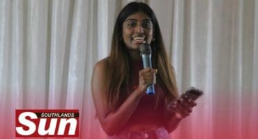 Ekta Somera reading to children at one of the public readings she holds.