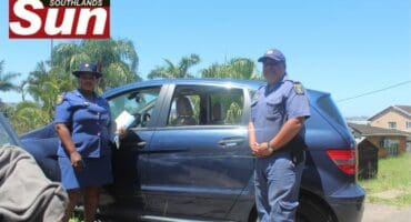 Constable Nora Ndlovu and Warrant Officer Pranesh Manilal of Montclair police station
