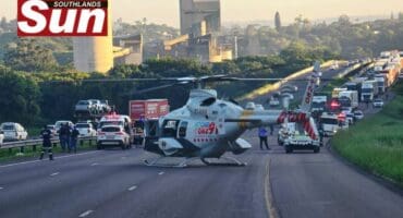 Two security guards were injure din a cash in transit robbery on the N2 south bound near Yellowwood Park